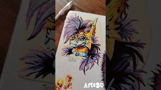 JYNX la fugitiva (boceto a pintado).  #dibujo #drawing #art #pintar