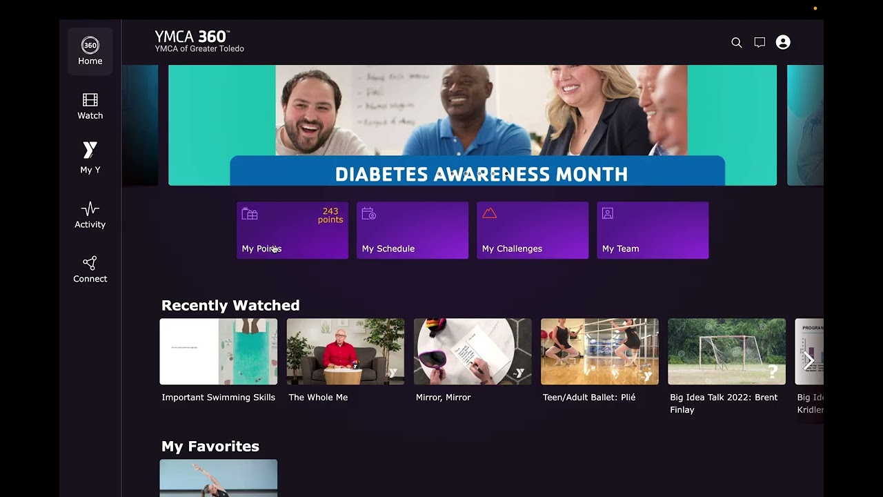 YMCA360 Overview (website access) - YMCA of Greater Toledo