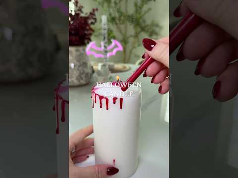 Video Easy Halloween candle decor ?