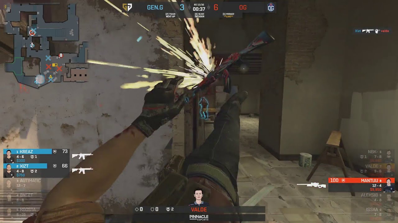 mantuu quick 1 vs 2 with awp  (Gen.G  vs OG )