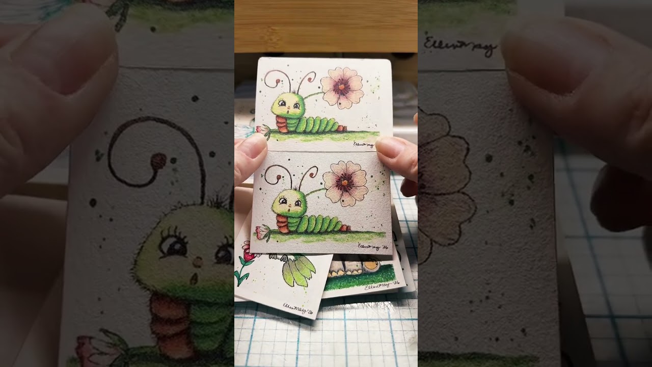 Grasshopper TikTok Live Watercolor Tutorial