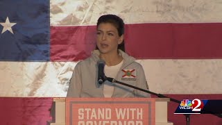 Casey DeSantis stops in New Smyrna Beach to rally for Republicans