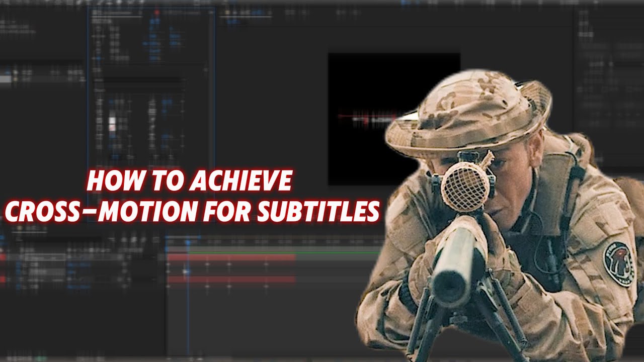 How to achieve cross-motion for subtitles - YouTube