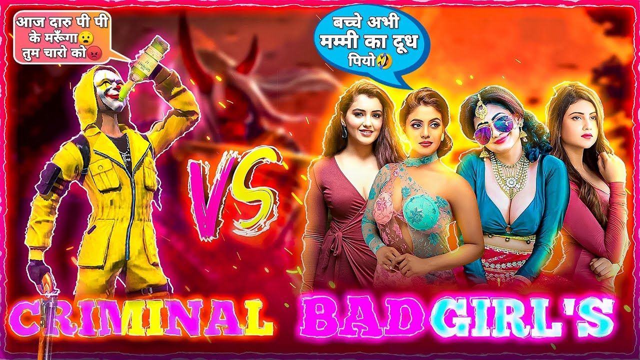 1 Criminal Vs 4 Bad Girls😡 Rich Girls call me yellow Noob😤 आजा 1 vs 4 में !! 😂