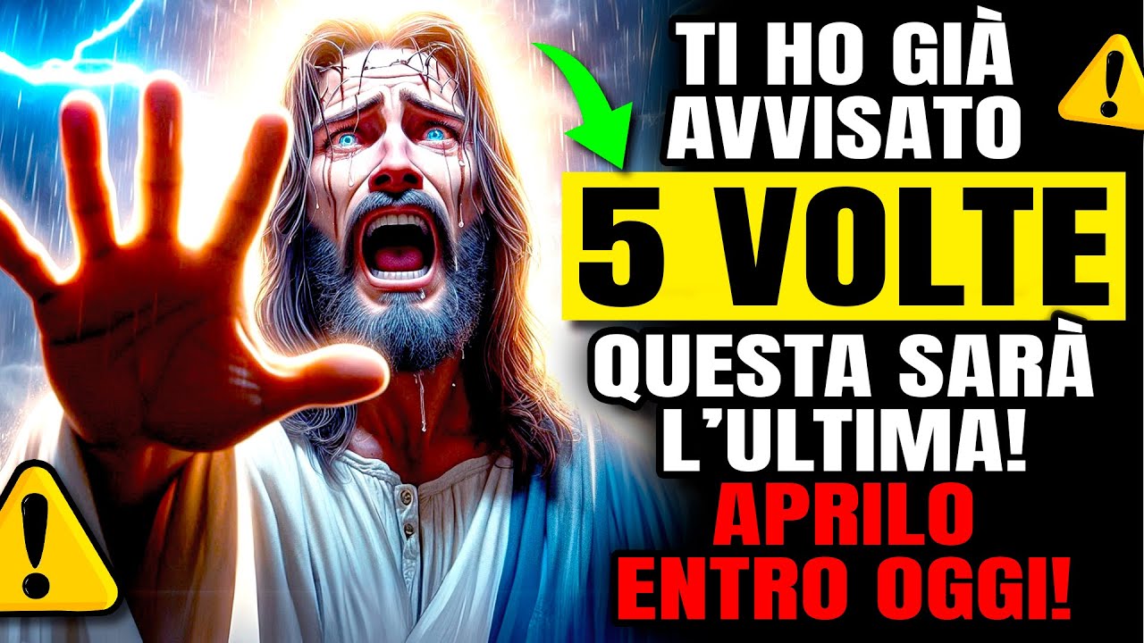 DIO DICE: TI HO GIÀ AVVERTITO 5 VOLTE, QUESTA SARÀ L'ULTIMA!