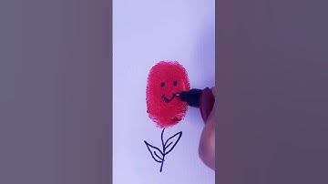Easy Fingerprint Art for Kids | Fun and Simple Drawing Ideas 👣🎨