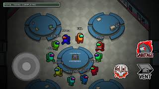 Among Us impostor, but with 1 impostor, 9 crewmates, impostor defeat screenshot 3