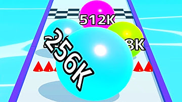 Ball Run Infinity Number Up To (128M, 256M, 512M, 1024M) ! All Levels Gameplay Part 322 android, ios