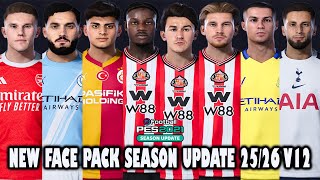 PES 2021 NEW FACE PACK SEASON UPDATE 2025-2026 V12