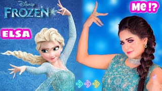 Transforming Myself Into *ELSA*  Disney Princess *FROZEN* Extreme Makeover| Nilanjana Dhar