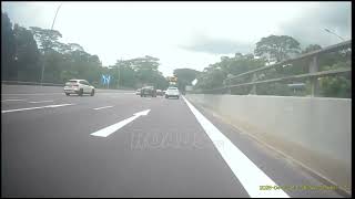 A car changed lanes without proper checking and nearly hit a rider.