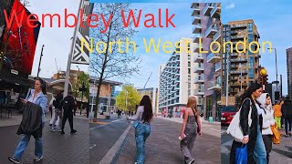 London 4K Walking tour | Spring walk | Virtual walking London | Wembley | 4K HDR