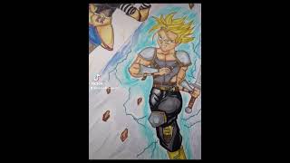 Proceso De Dibujo C18 Vs Trunks Fan Art
