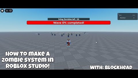 How To make a Zombie Wave System in Roblox Studio?