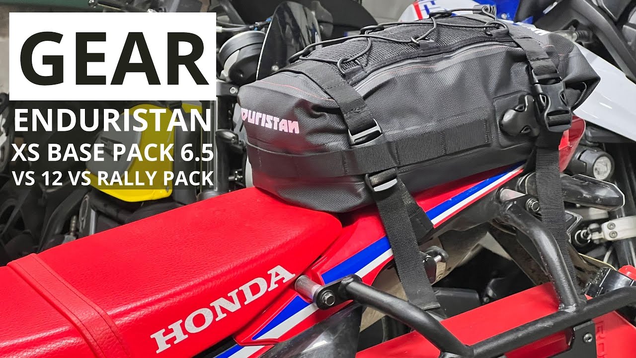 Gear: Enduristan XS Base Pack 6.5L vs 12L vs Rally Pack 4K Honda CRF300 Rally