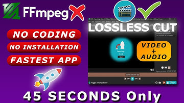 Fastest way to merge large audio video | ffmpeg alternative