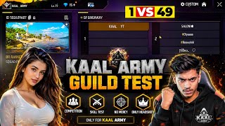 KAAL YT VS KAAL ARMY GUILD PLAYERS 😠😤 || WHO IS THE REAL PRO || #freefirelive