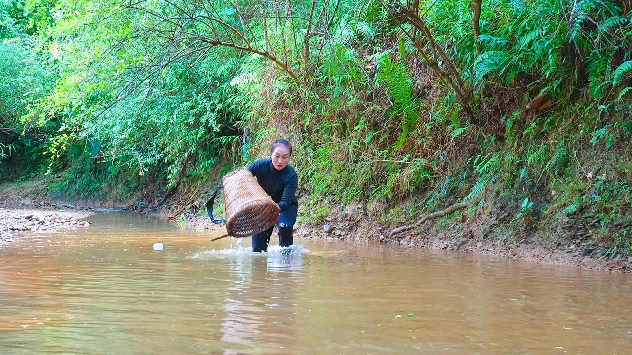 Catch giant fish from streams, harvest rice and forest tubers to sell at market