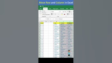 Move Row & Column in Excel #excel #exceltips #exceltutorial #msexcel #shorts #microsoftexcel #short