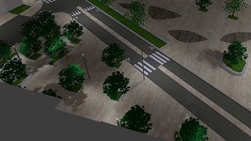 Dialux evo: Outdoors lighting design Raytracings