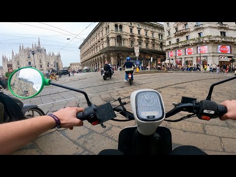 POV Scooter Driving in Milan | Best way to explore the city!