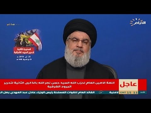 لبنان السيد حسن نصر الله يتحدث عن السيناريو الذي يحصل في العراق منذ اسابيع 