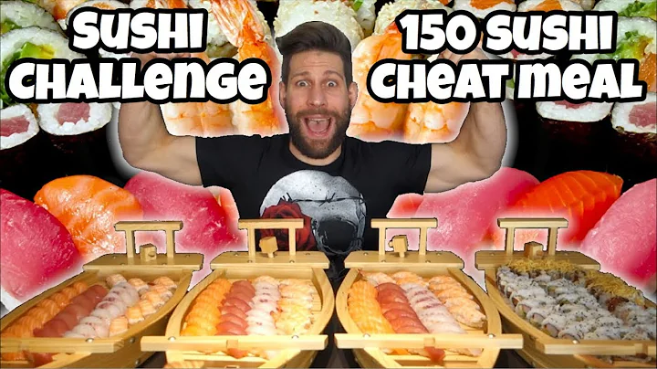 SUSHI 150 sushi challenge - MAN VS FOOD - Italiano...