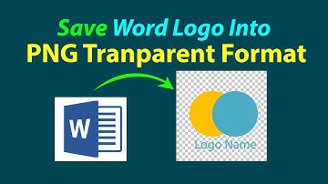 How to save MS word logo in Transparent PNG format