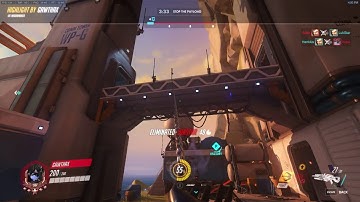 Widow double headshot midair in brawl