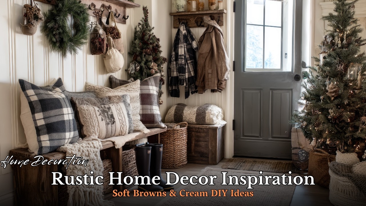 Cozy Farmhouse Winter Decor 2026: Soft Browns & Cream DIY Ideas | Rustic Home Decor Inspiration