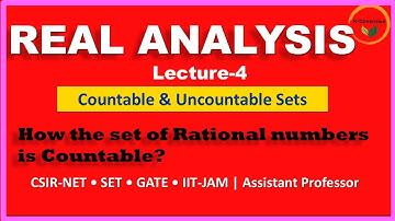 L-4 | Countable & Uncountable Sets| Real Analysis - CSIR-NET | SET | GATE| Assist. Prof #ndimension