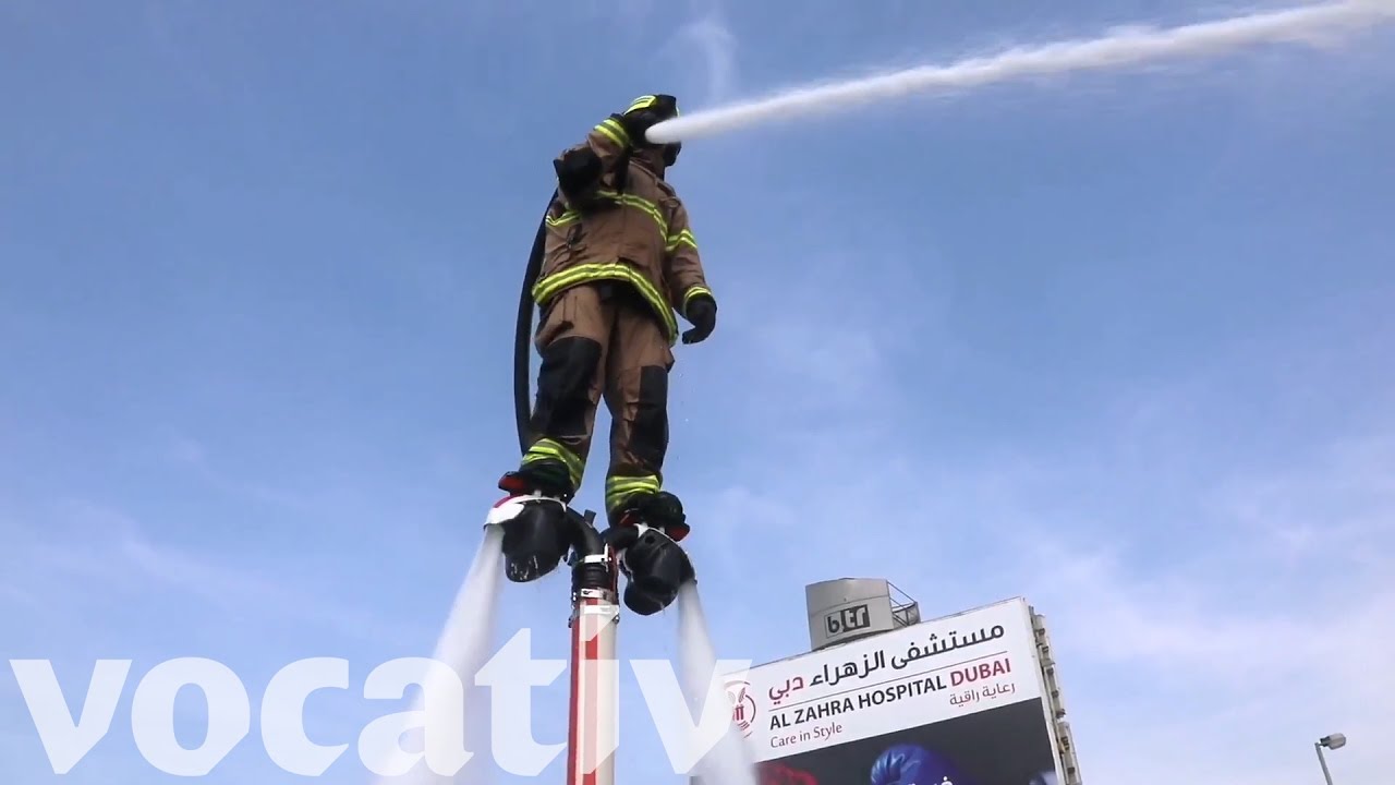 Dubai firefighters aided by water jetpacks – video, World news