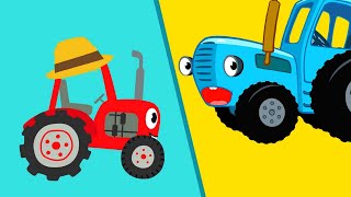 Синий VS Красный! Тракторы поют песенки  Сборник хитов для детей