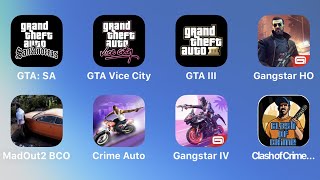 Grand Theft Auto San Andreas, GTA Vice City, GTA 3, Gangstar HO, MadOut 2, Crime Auto, Gangstar 4 screenshot 3