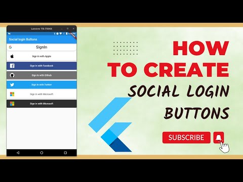 Flutter Tutorial || Create Social Login Buttons