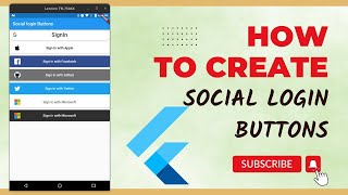 Flutter Tutorial || Create Social Login Buttons