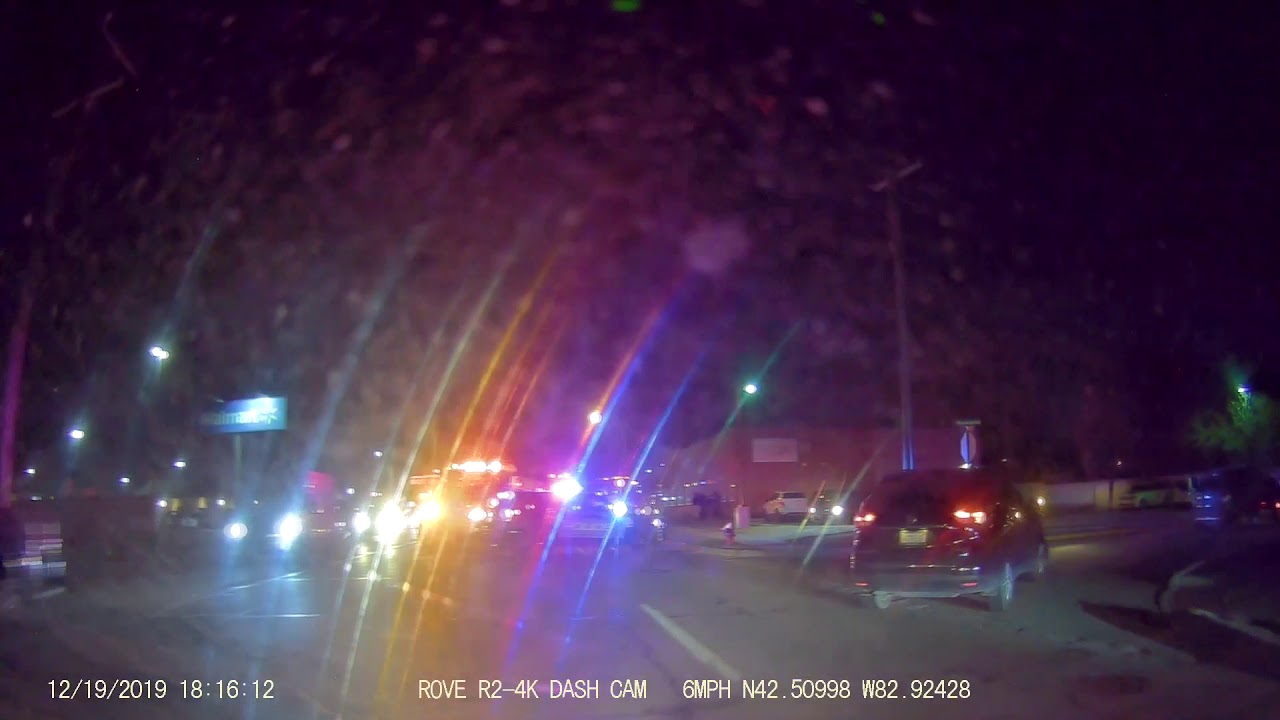 Aftermath of Car Accident, 12 Mile Road, Roseville, MI, Dec. 19, 2019