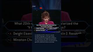 Who Made ✌️ Iconic? WWII’s Most Inspiring Gesture Explained #quiz #millionaire #history #victory #tv