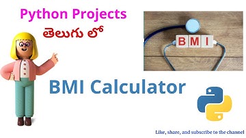 Create your own BMI Calculator using Python & Flask || Python Coding || Python Projects in Telugu