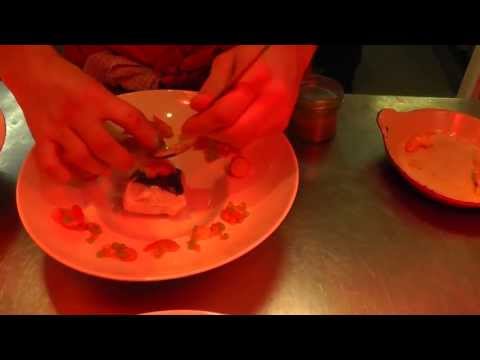 Harispe prepares a signature dish at Pierre Reboul, France