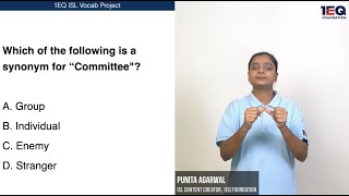Committee | 1EQ ISL Vocab