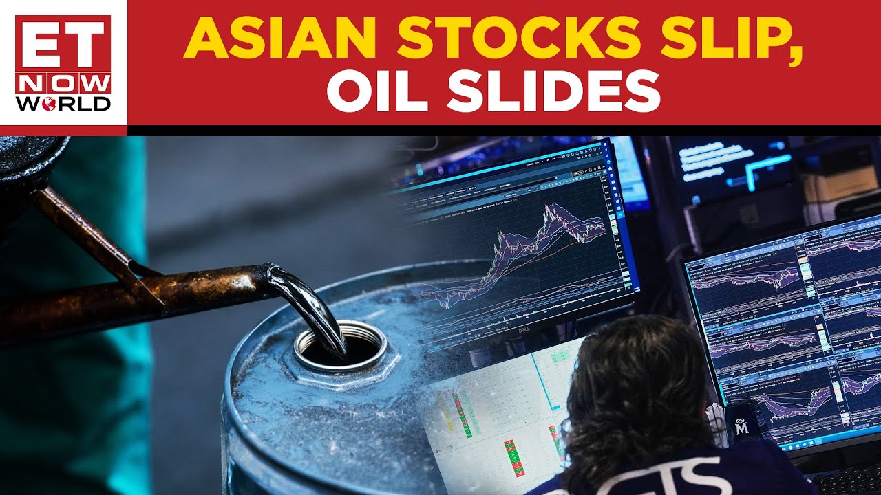 Asian Shares Are Mostly Lower And Oil Sinks $2 After Trump Says Iran Stopped Killings | ET Now World