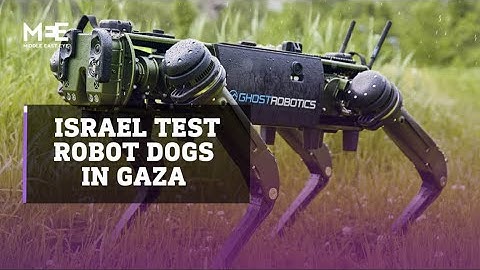 Israël test robot-honden in Gaza