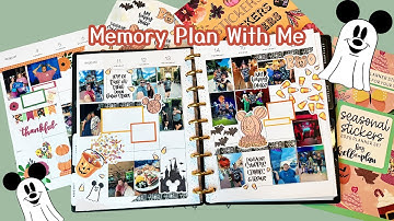 Plan With Me | Fall Memory Keeping in My Classic Happy Planner | 2 Spreads
