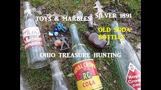 Ohio Treasure Hunting DIGGING OLD DUMP Silver & MORE!!!!!!