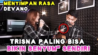 MENYIMPAN RASA - DEVANO DANENDRA (LIRIK) COVER BY NABILA MAHARANI FT TRI SUAKA