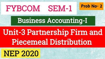Business Accounting | Unit-3 | Problems No- 2 | FYBCOM SEM-I | SPPU Pune | #accounting  #sppu #exam