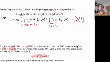 Continuous Time Control -- Linear-Quadratic Regularization