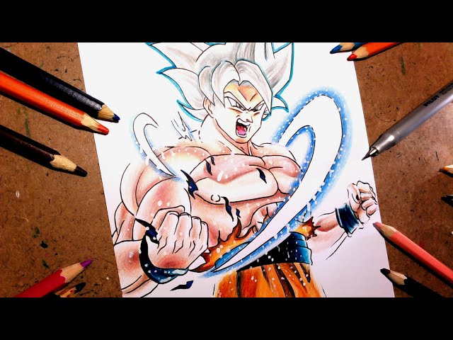 Ruan ssj artes - desenho finalizado: goku instinto superior