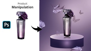 Product Manipulation in Photoshop |Detailed Video Tutorial | Perfume Product Advertising Design.